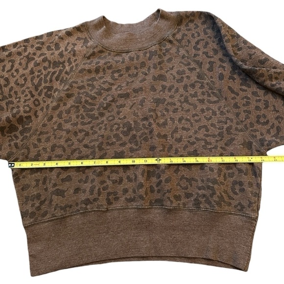 Ocean Drive Women's Crewneck Oversized Hacci Sweatshirt Cheetah Print Size Large - Picture 8 of 12